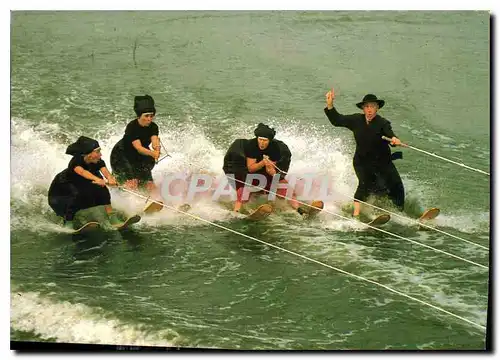 Cartes postales moderne Ski nautique Folklore Hollande
