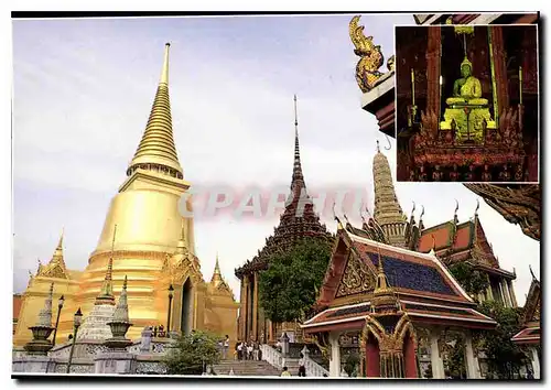 Moderne Karte Golden Chedi en the Temple of the Emerald Buddhe