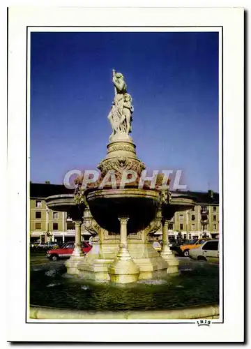 Cartes postales moderne Reflets d'Evreux la fontaine Place du General de Gauile