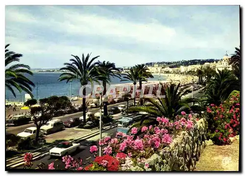 Cartes postales moderne Nice Capitale Mondiale du Tourisme la Baie des Anges et la Promenade des Anglais vue vers l'Aero