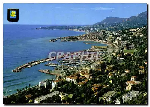 Moderne Karte Menton vue generale dans le fond Roquebrune Cap Martin