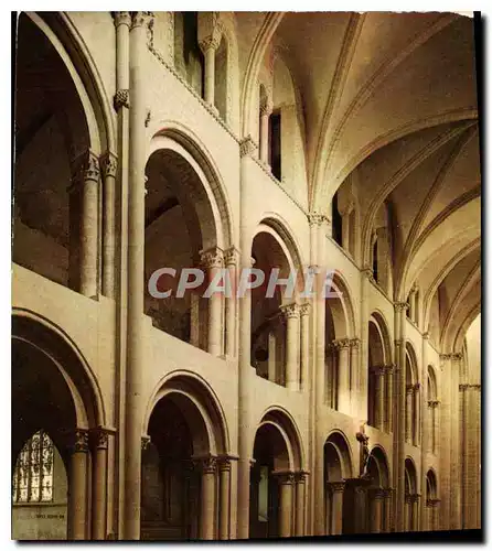 Cartes postales moderne Caen Abbaye aux Hommes Eglise Saint Etienne Nef romane cote Nord