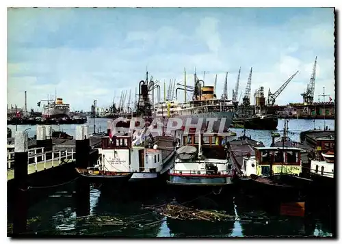 Cartes postales moderne Rotterdam vue sur le port Bateaux