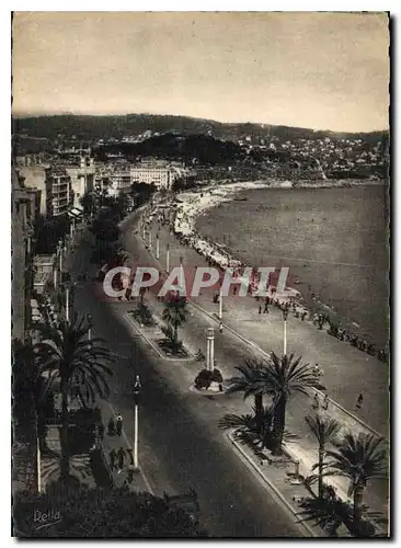 Moderne Karte La Cote d'Azur Nice la Promenade des Angalis