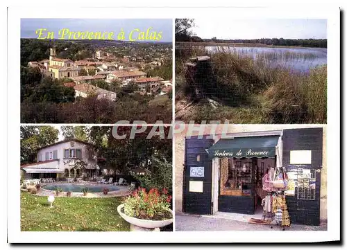 Moderne Karte Lumiere et beaute de la Provence Calas Le Village pittoresque