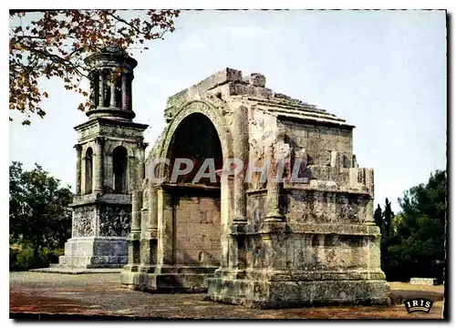 Moderne Karte Reflets de Provence Saint Remy de Provence Les Anqtieus Mausolee et Arc Municipal monuments Roma