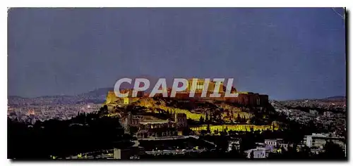 Cartes postales moderne Greece Athens The Acropolis by night