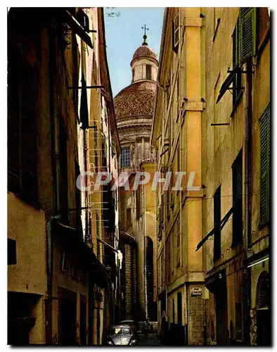 Cartes postales moderne Cote d'Azur Nice La Vieille Ville le rue Halles aux Herbes au fond la Cathedrale Ste Reparate