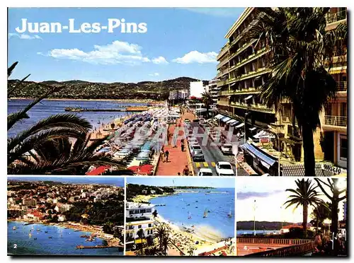 Cartes postales moderne La Cote d'Azur Juan les Pins Alpes Maritimes boulevard Edouard Baudoin les Plages et le Casino l