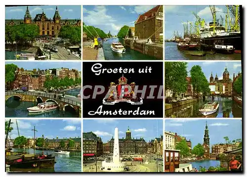 Cartes postales moderne Groeten mit Amsterdam