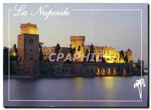 Cartes postales moderne La Cote d'Azur Inoubliable French Riviera La Napoule A M le Chateau la Nuit