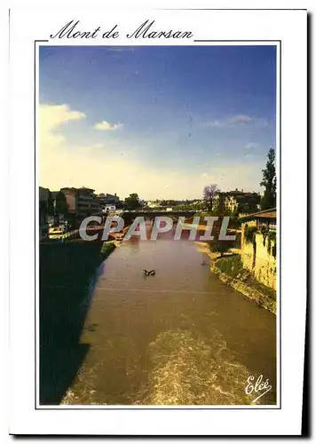 Moderne Karte Mont de Marsan Landes La Midouze