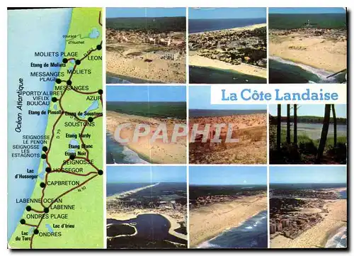 Moderne Karte La Cote Landaise