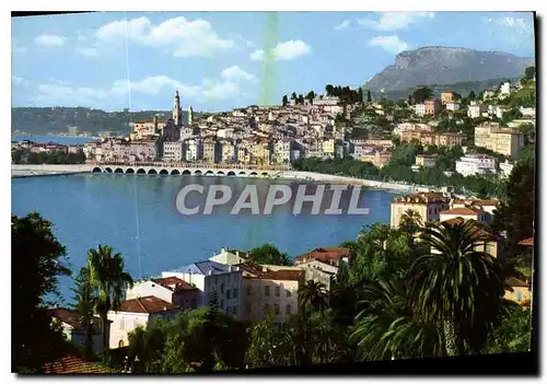 Cartes postales moderne Menton vu de garavan