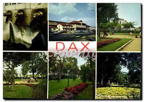 Cartes postales moderne Dax Landes Les Jardins et la Gare
