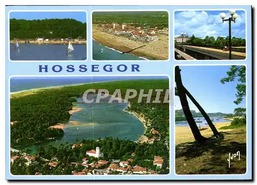 Cartes postales moderne Couleurs et lumiere de France Hossegor Landes le Lac Hossegor Plage le Pont sur le Canal Le Lac