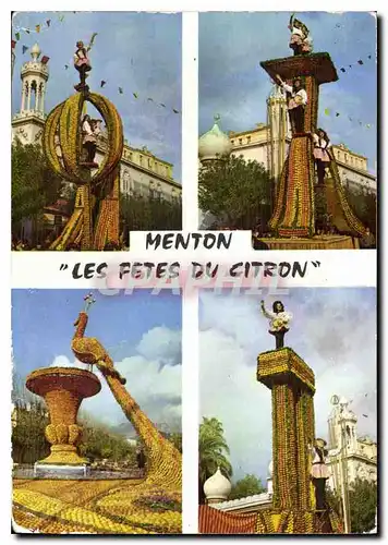 Cartes postales moderne Les Sites Merveilleux de la Cote d'Azur Menton Les Jardins pendant les Fetes du Citron