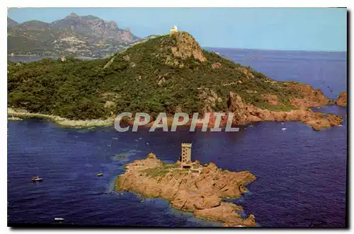 Cartes postales moderne La Cote d'Azur Inoubliable Le Dramont vue aerienne l'Ile d'Or