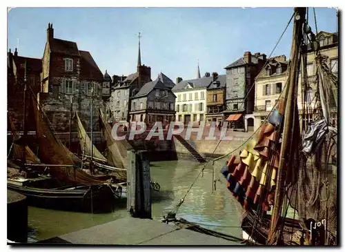 Cartes postales moderne Couleurs et lumiere de France la luxuriante Normandie Honfleur Calvados Bassin de la Lieutenance