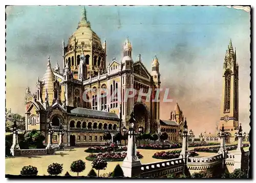 Cartes postales moderne La Bisilique de Lisieux Panorama deneral