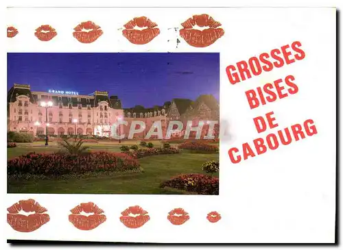 Cartes postales moderne La Cote Fleurie Cabourg Calvados la plage des fleurs le grand Hotel le Normandie et les Jardins