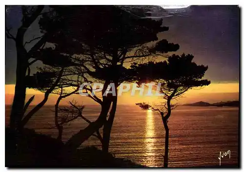 Cartes postales moderne Couleurs et Lumiere de France Crepuscule sur la mer