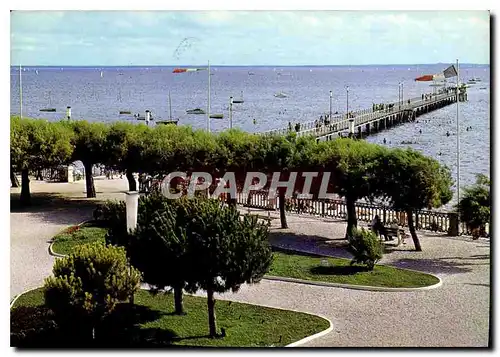 Moderne Karte Bassin d'Arcachon Andernos Gioronde la Jetee