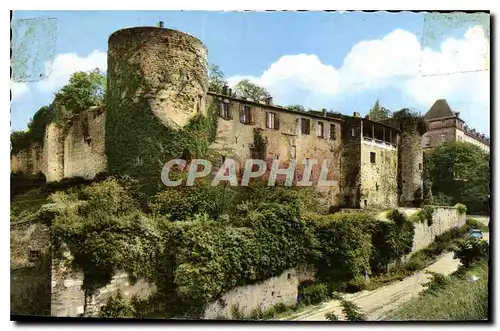 Moderne Karte Le Reole Gironde Chateau des Quat sos XII XIII dominant la Vallee de la Garonne