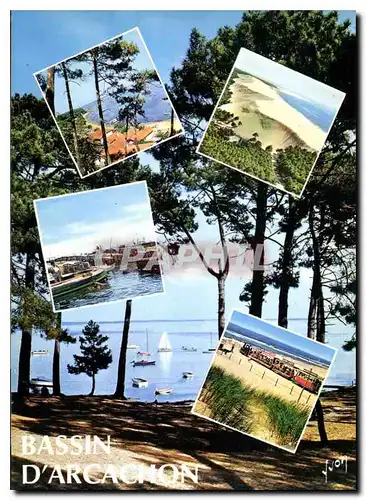 Moderne Karte Couleurs et Lumiere de France Bassin d'Arcachon Gironde Pointe aux Chevaux Dune du Pilat Parc a