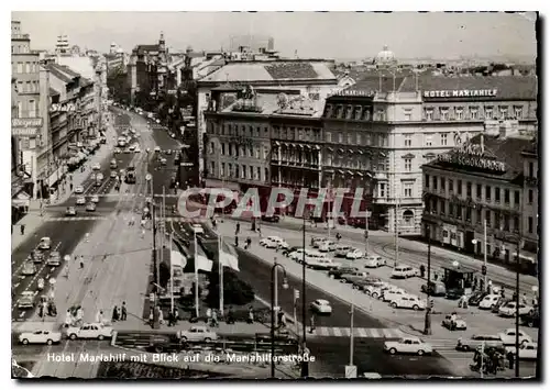 Cartes postales moderne Hotel Marlahilf mit Blick auf die Mariahilferstrabe