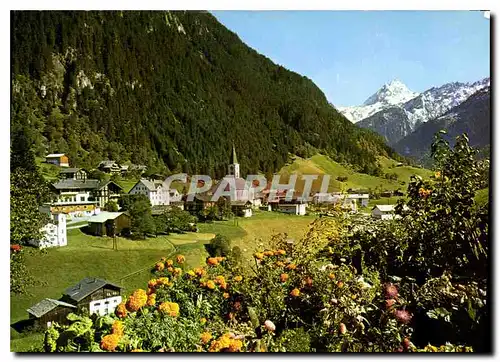 Moderne Karte Luft und Kneippkurort Gaschurn im Montafon Vorarlberg Austria