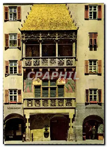 Cartes postales moderne Alpenstadt Innsbruck Tirol Balcone d'oro
