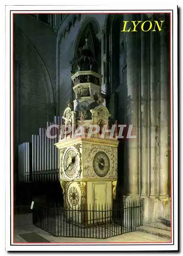 Cartes postales moderne Lyon Rhone France Horloge astronomique de la Primatiale St Jean