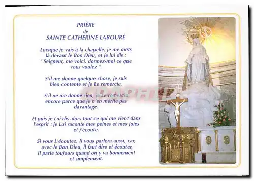 Cartes postales moderne Chapelle Notre Dame de la Medaille Miraculeuse