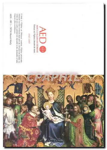 Cartes postales moderne Adoration des Mages Stephan Lochner 15 siecle