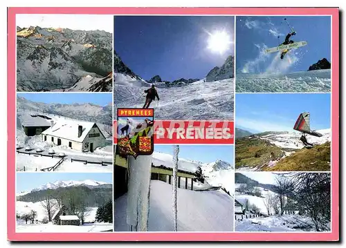 Cartes postales moderne Hautes Pyrenees Divers aspects Snow Board ULM