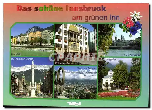 Moderne Karte Un bonjour de Innsbruck