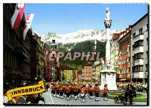 Cartes postales moderne Innsbruck Tirol Trachtenkapelle auf der Maria Theresiennasse