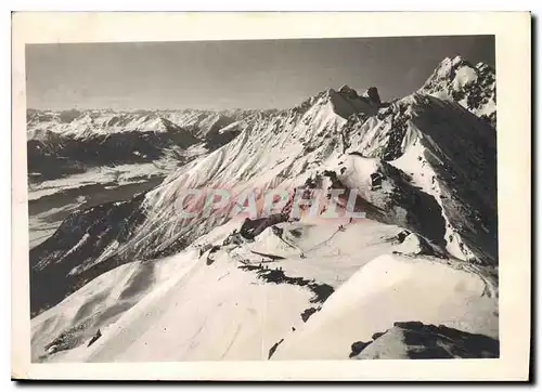 Moderne Karte Innsbruck Seegrube und Hofelekor Blick vom Hofelekargipfel