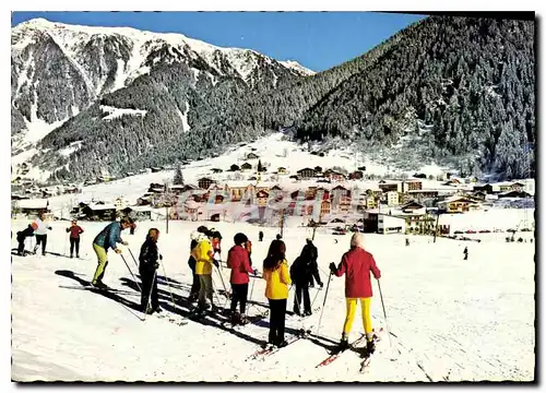 Moderne Karte Wintersportplatz Gaschurn im Montafon Voralberg Austria Ski