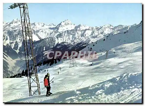 Moderne Karte Gaschurn im Montafon Austria Versettia Lift gegen Vallula Ski