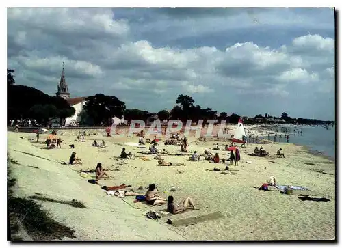 Cartes postales moderne Cote Aquitaine Bassin d'Arcachon Andernos les Bains Gironde la Plage et l'Eglise Saint Eloi