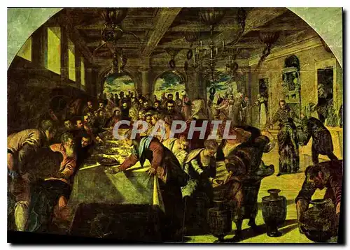 Cartes postales moderne Venezia Eglise du Salut les Noces de Cana par Tintoretto