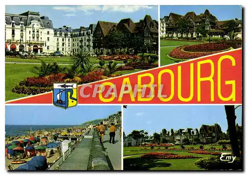 Cartes postales moderne Cabourg Calvados les Jardins du Casino la Plage