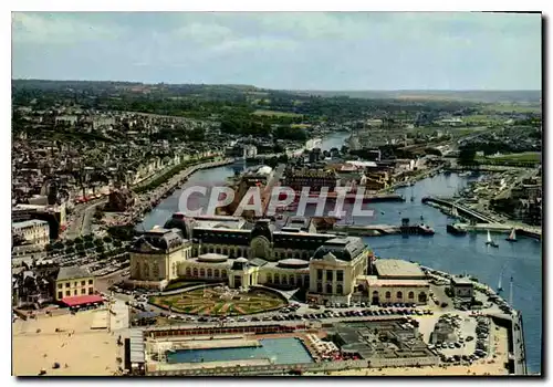 Cartes postales moderne Trouville Deauville Calvados le casino et la piscine