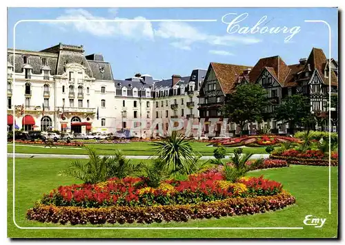 Cartes postales moderne Cabourg Calvados les jardins du casino