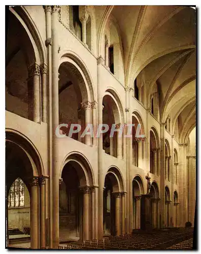 Cartes postales moderne Caen Abbaye aux Hommes Eglise Saint Eienne Nef romane cote Nord