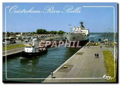 Cartes postales moderne Ouistreham Riva Bella Calvados L'ecluse Bateau