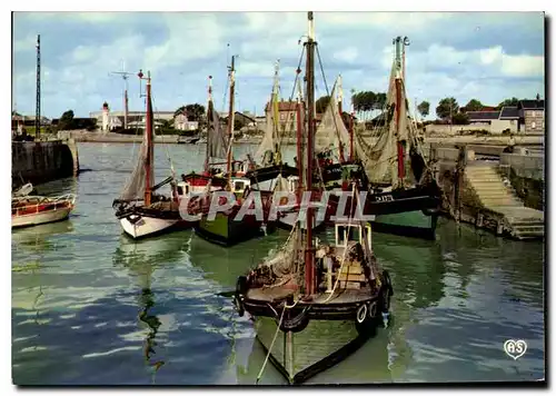 Moderne Karte Honfleur Calvados le port Bateaux de peche