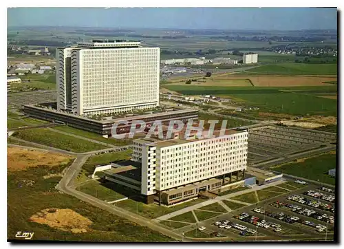 Moderne Karte Caen Calvados Le Centre Francois Baclesse et le Centre Hospitalier Universitaire